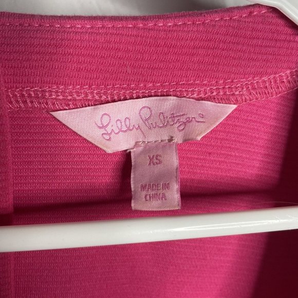 Lilly Pulitzer Lina Dress Women’s XS Shift Bright Pink - Picture 4 of 9